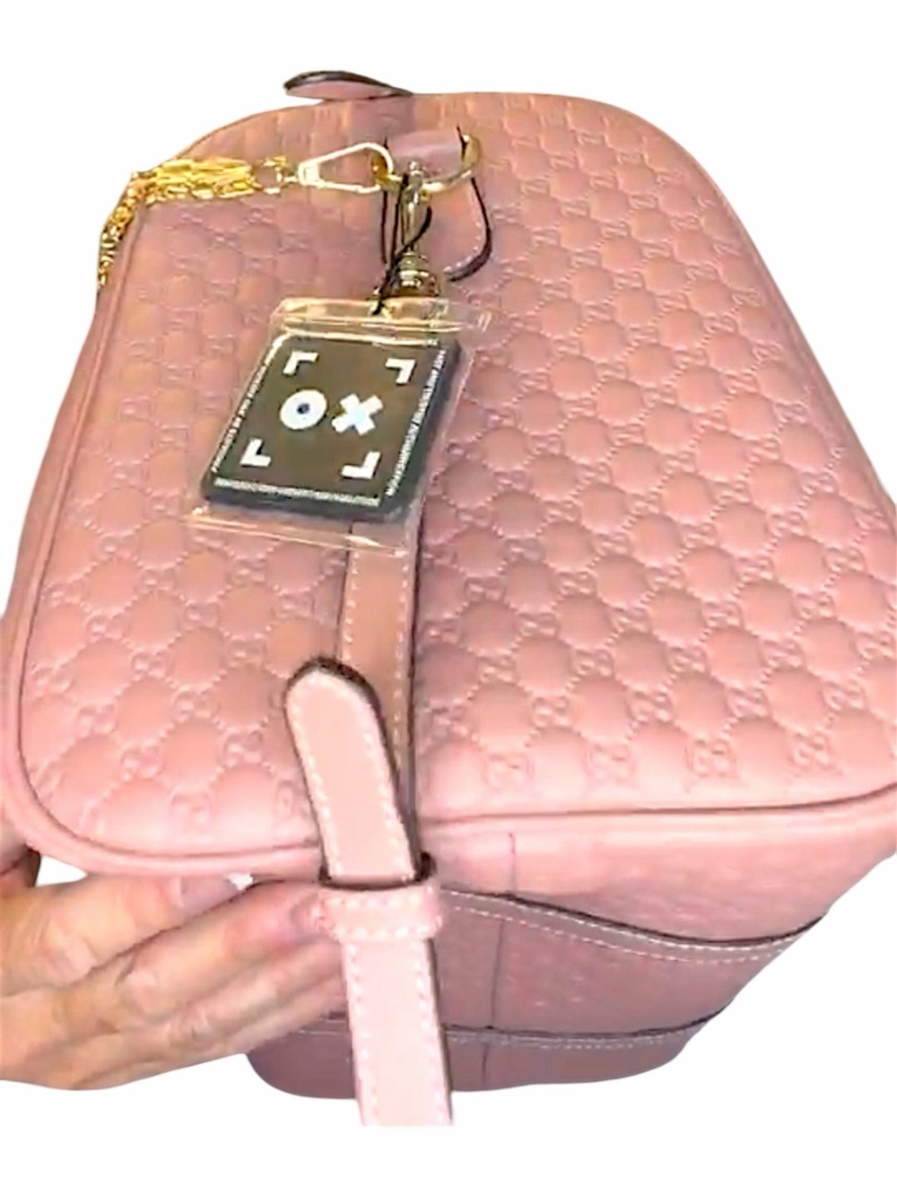 Gucci Guccissima Medium Joy Boston bag in dusty pink - Picture 6 of 7